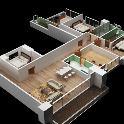 3d floor plan 0 230